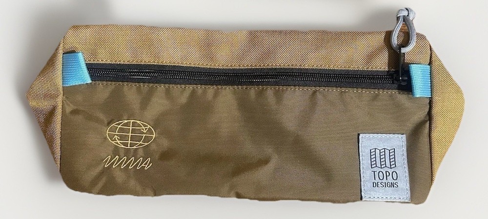 Topo Designs Brown/Teal Dopp Kit Toiletry Bag Made in USA