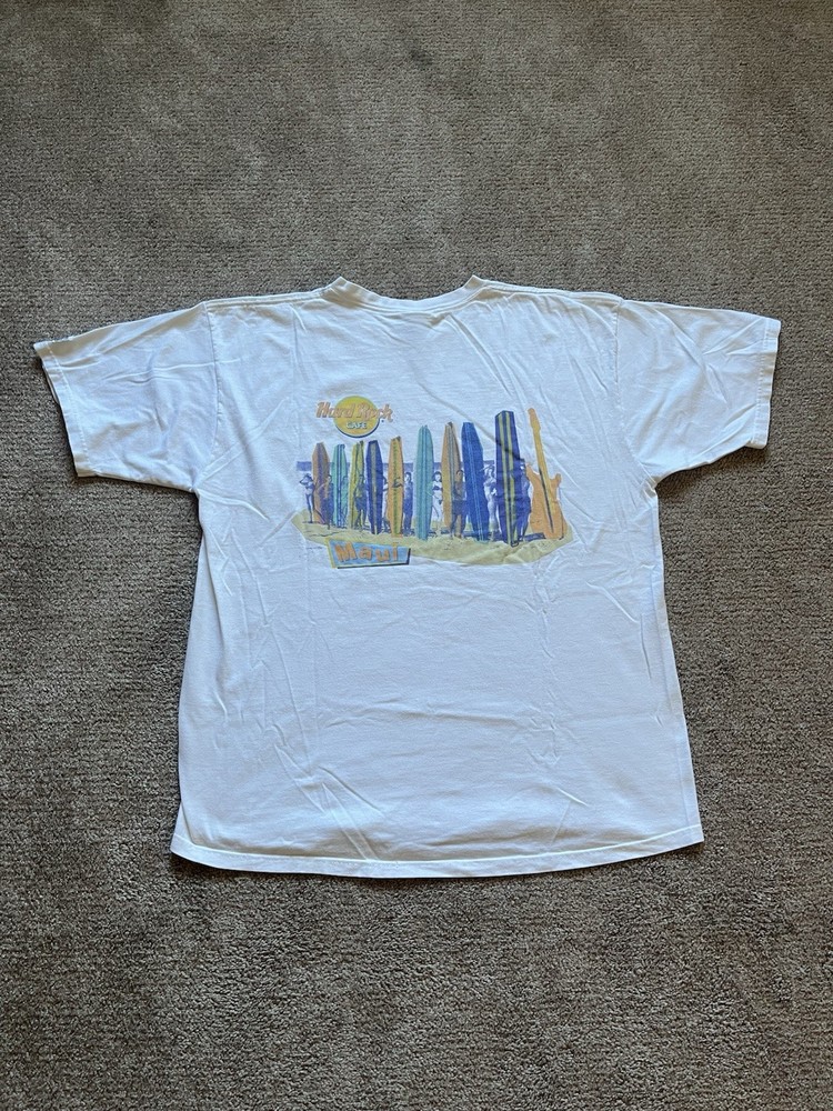 VTG 90’s Hard Rock Cafe Maui, Hawaii White Tee