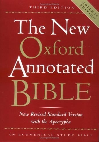 The New Oxford Annotated Bible, New Revised Standard Version with the Apocrypha