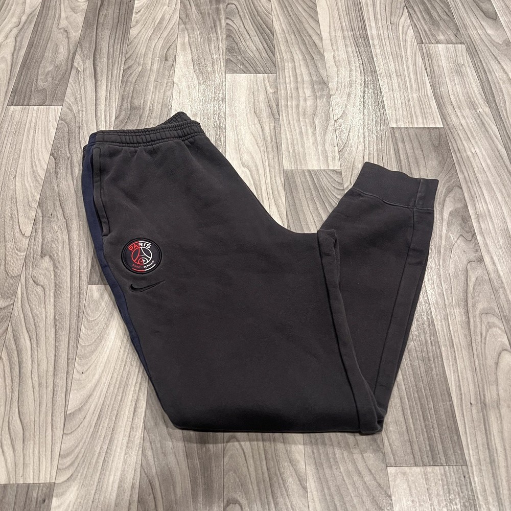 Size Large Mens Nike Psg Paris Saint Germain Navy Grey Sweatpants Joggers
