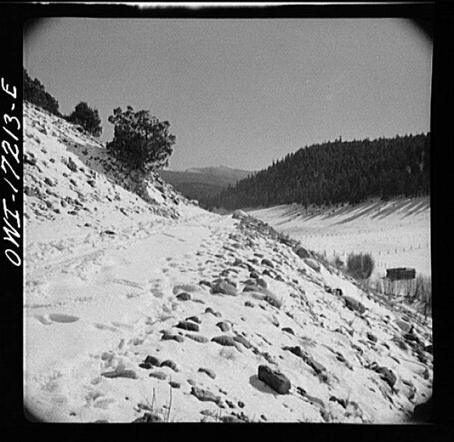 Photo:Penasco Taos County New Mexico 1900s Snowy Valley Landscape