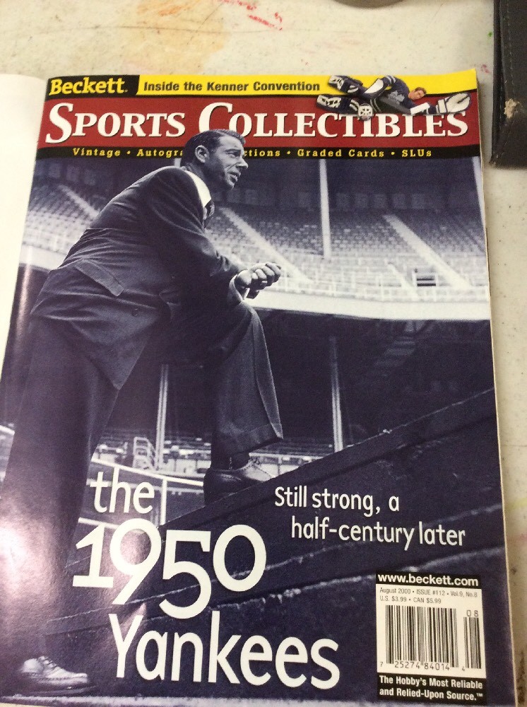 BECKETT SPORTS COLLECTIBLES MAGAZINE August 2000 The 1950 Yankees