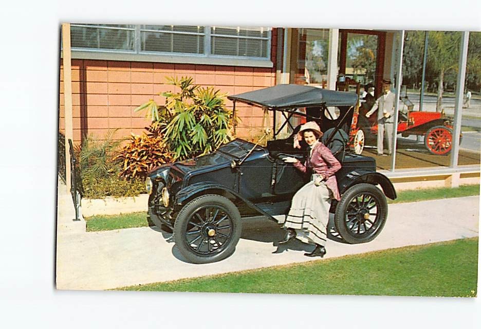 Postcard 1914 Baker Electric Roadster Carriage Cavalcade Silver Springs FL USA