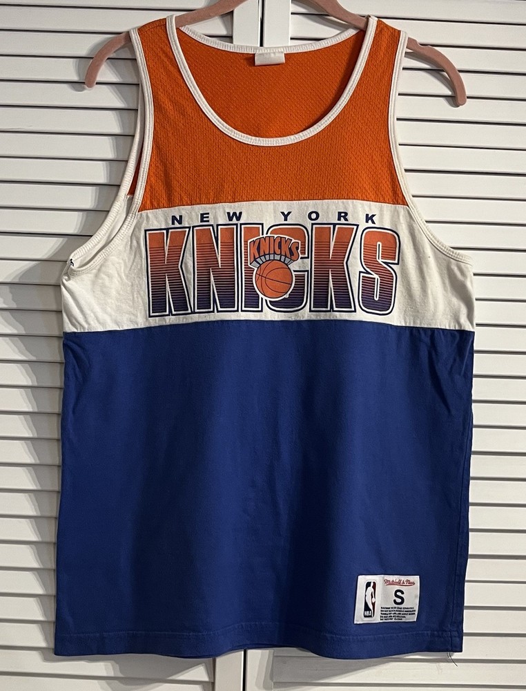 New York Knicks Shirt  Basketball Tank Top Men's Small Mitchell & Ness 🔥