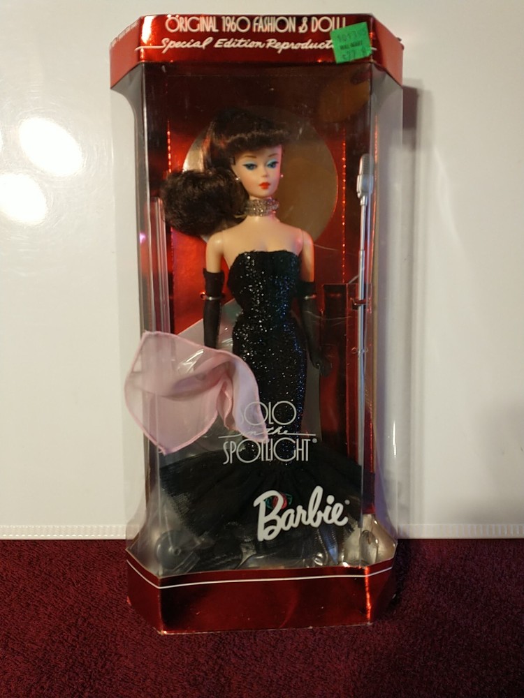 1994 Mattel Solo in the Spotlight Barbie Doll #13820 Brand New 1960 Reproduction