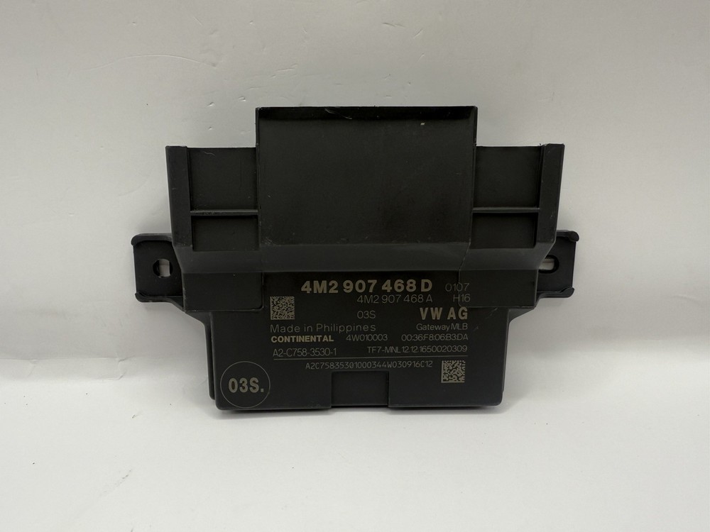 2018 Bentley Bentayga Interface Gateway Control Module Unit 4M2907468D