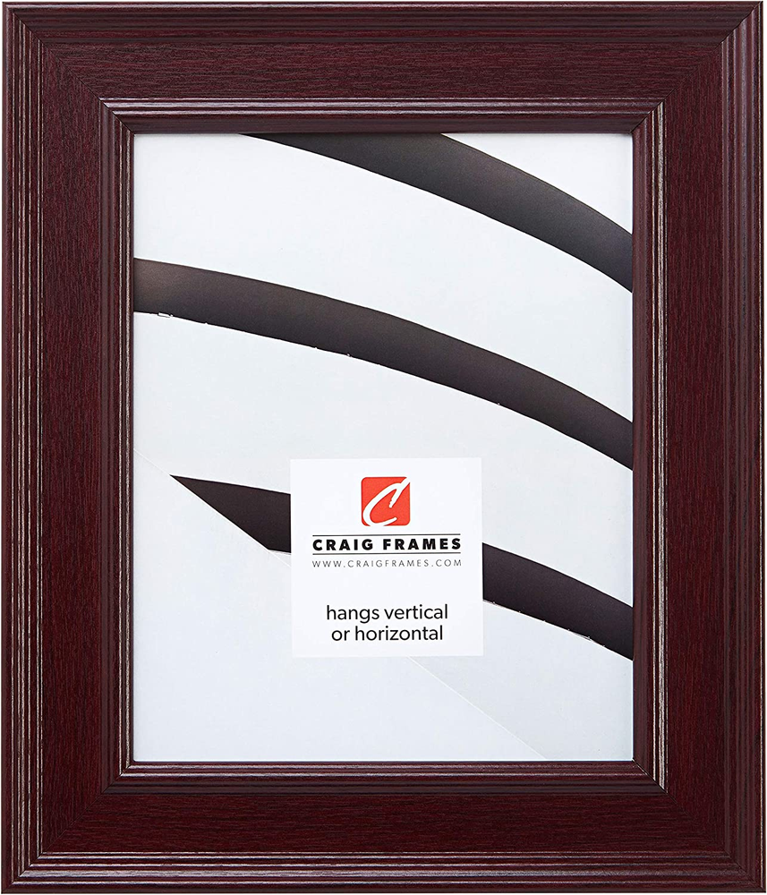 FM97MA 8x10 Smooth Wrap Picture Frame, 2-Inch Wide Matte Black Finish