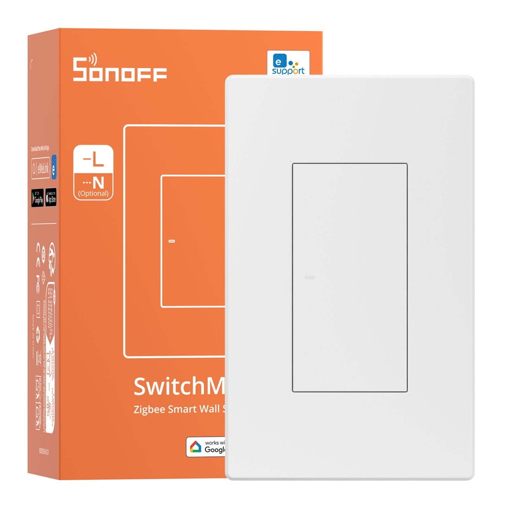 SONOFF 1/2/3 Gang Zigbee Smart Light Wall Switch ZBM5 Compatible with Zigbee Hub