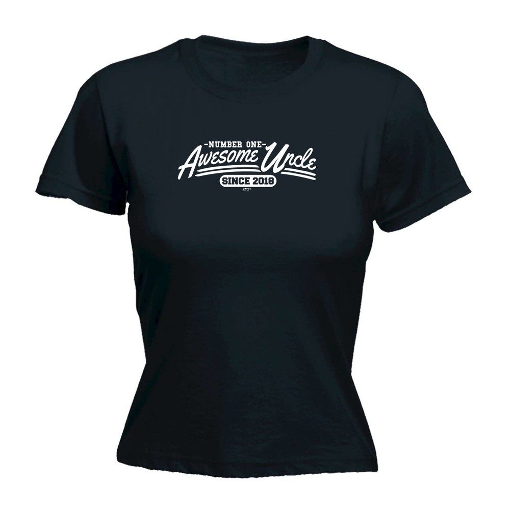Awesome Uncle Since 2018 - Womens T Shirt Funny T-Shirt Novelty gift tshirt