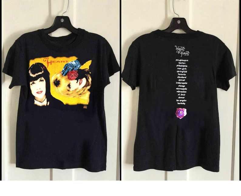 HEART Band 1993 Heart to Heart Tour T-Shirt
