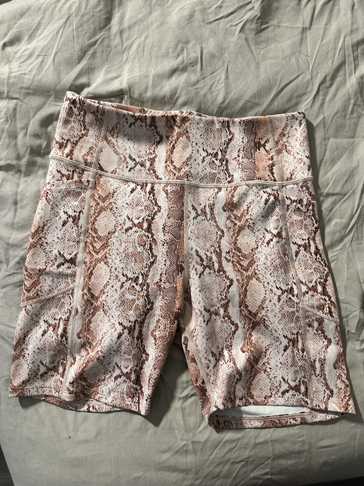 Victoria's Secret Women's Snake Skin Print Biker Shorts Size 12 Large