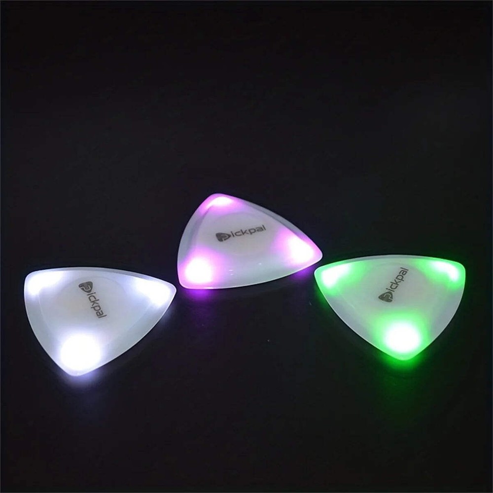 Miwayer LED Luminous Guitar Pick 1 pcs - ABS Electric Guitar Picks With Three-Co-image