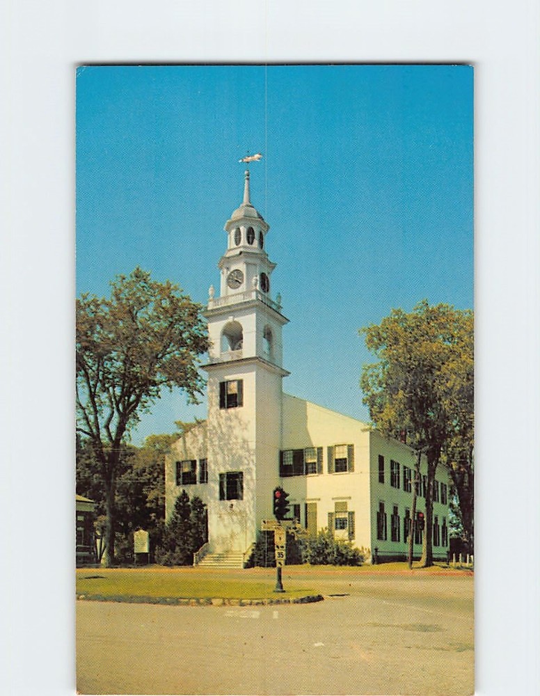Postcard First Congregational Church Kennebunk Maine USA