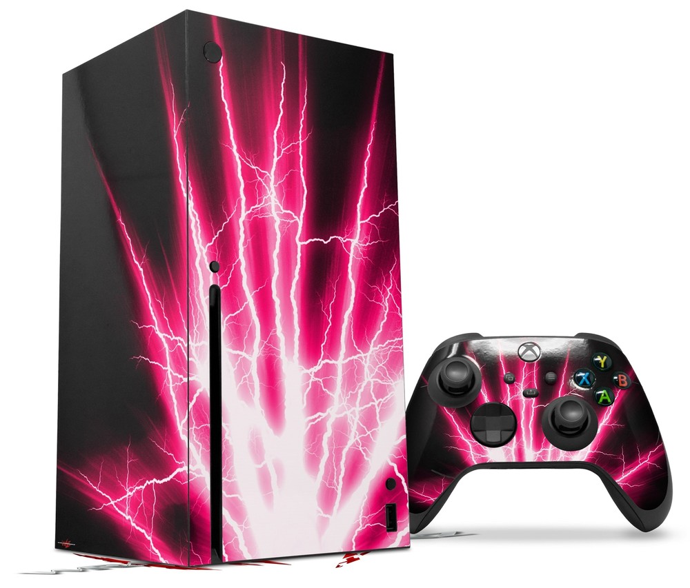 Skin Set for XBOX Series X Lightning Pink