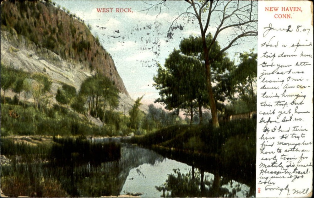 West Rock~New Haven Connecticut~UDB 1907 to VR WALTON Boston MA