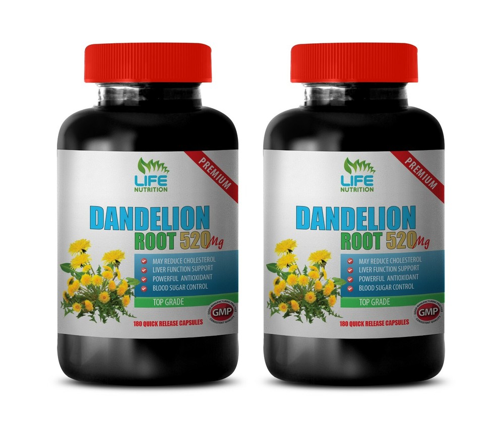 diuretic dandelion - DANDELION ROOT 520MG - digestion health 2B