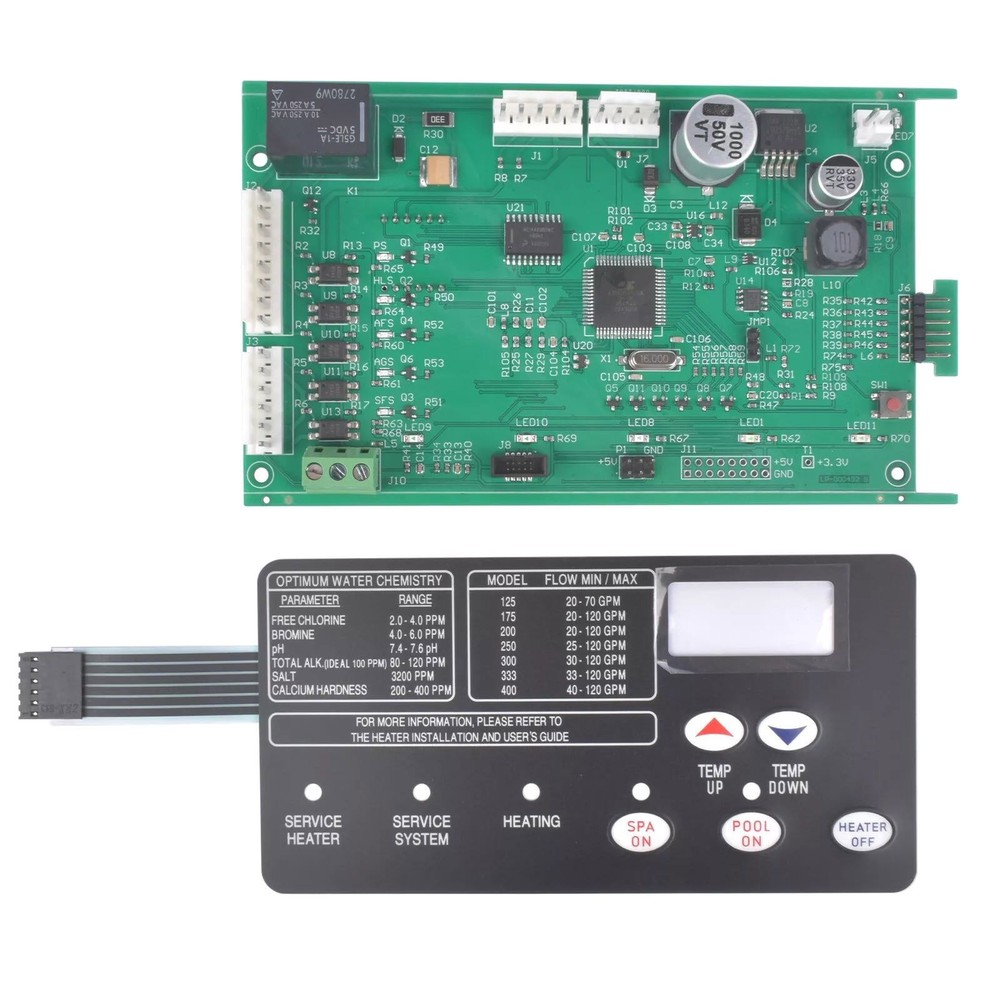 Pentair 42002-0007S Pool Heater Control Board 472610Z Switch Membrane Pad