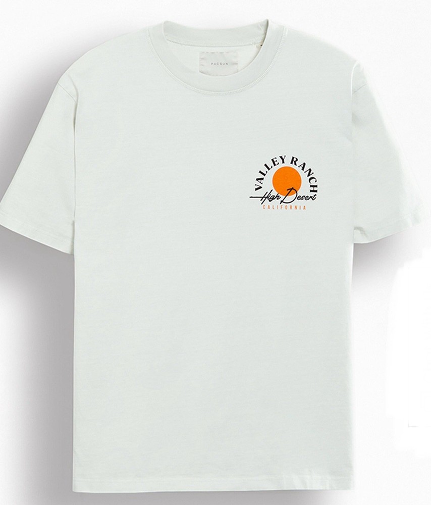 PacSun Valley Ranch High Oversized T-Shirt Men Medium Cream