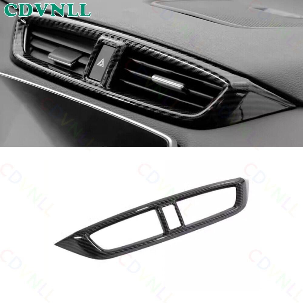 Central Console Air Outlet Vent Frame For Honda CR-V 2017-2022 ABS Carbon Fiber
