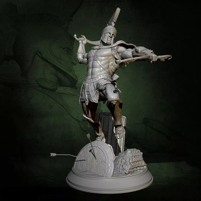 Figurine 1/24 Scale Boy Toys Roman Warrior Resin Model Kit Unpainted Unassembled