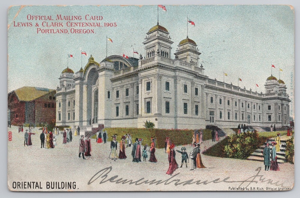 Oriental Building at 1905 Lewis & Clark Centennial Portland Oregon Postcard