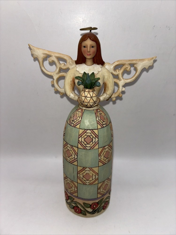 Jim Shore Heartwood Creek Welcome Angel Figurine~2009