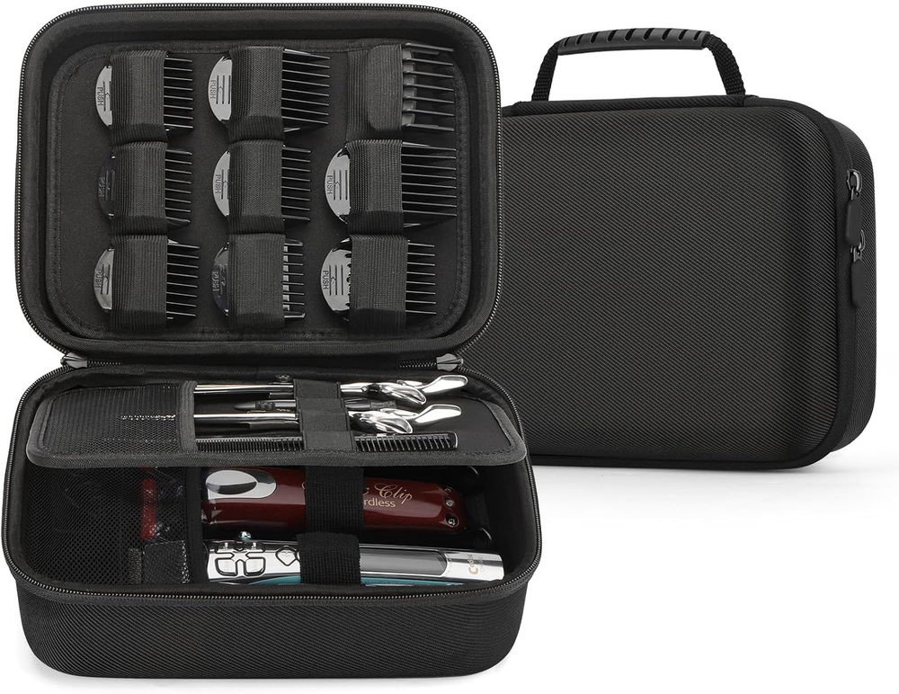 Hard Barber Accessories Case for Hair Clippers, Mens Hair Cutting Barber Supp...