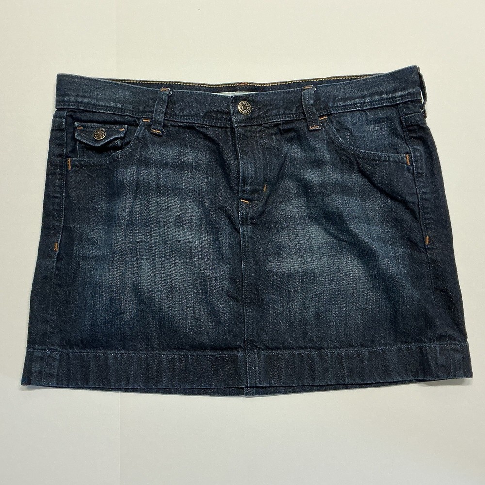 Old Navy Pencil Mini Skirt Womens Size 10P Blue Denim Medium Wash- Beach EUC