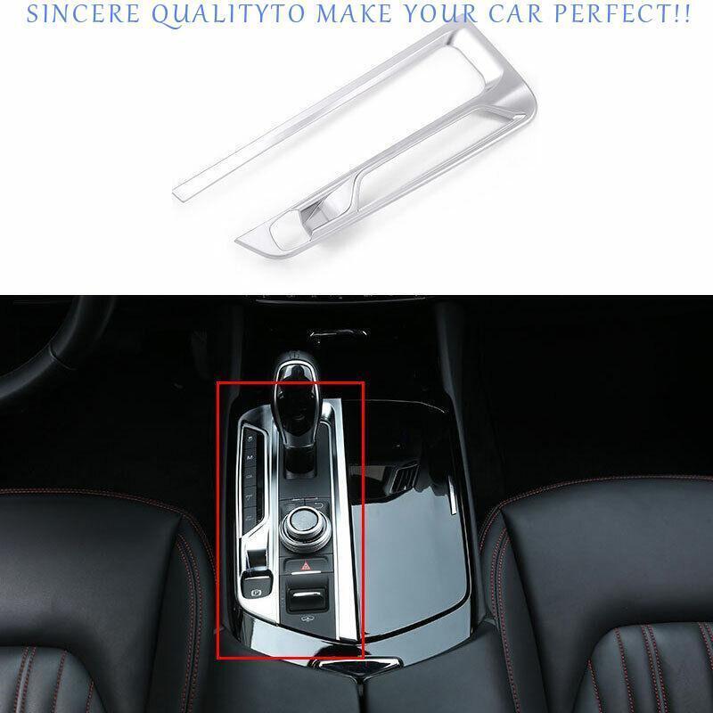 For Maserati Quattroporte 13~23 Matt Silver Center Console Gear Shift Panel Trim
