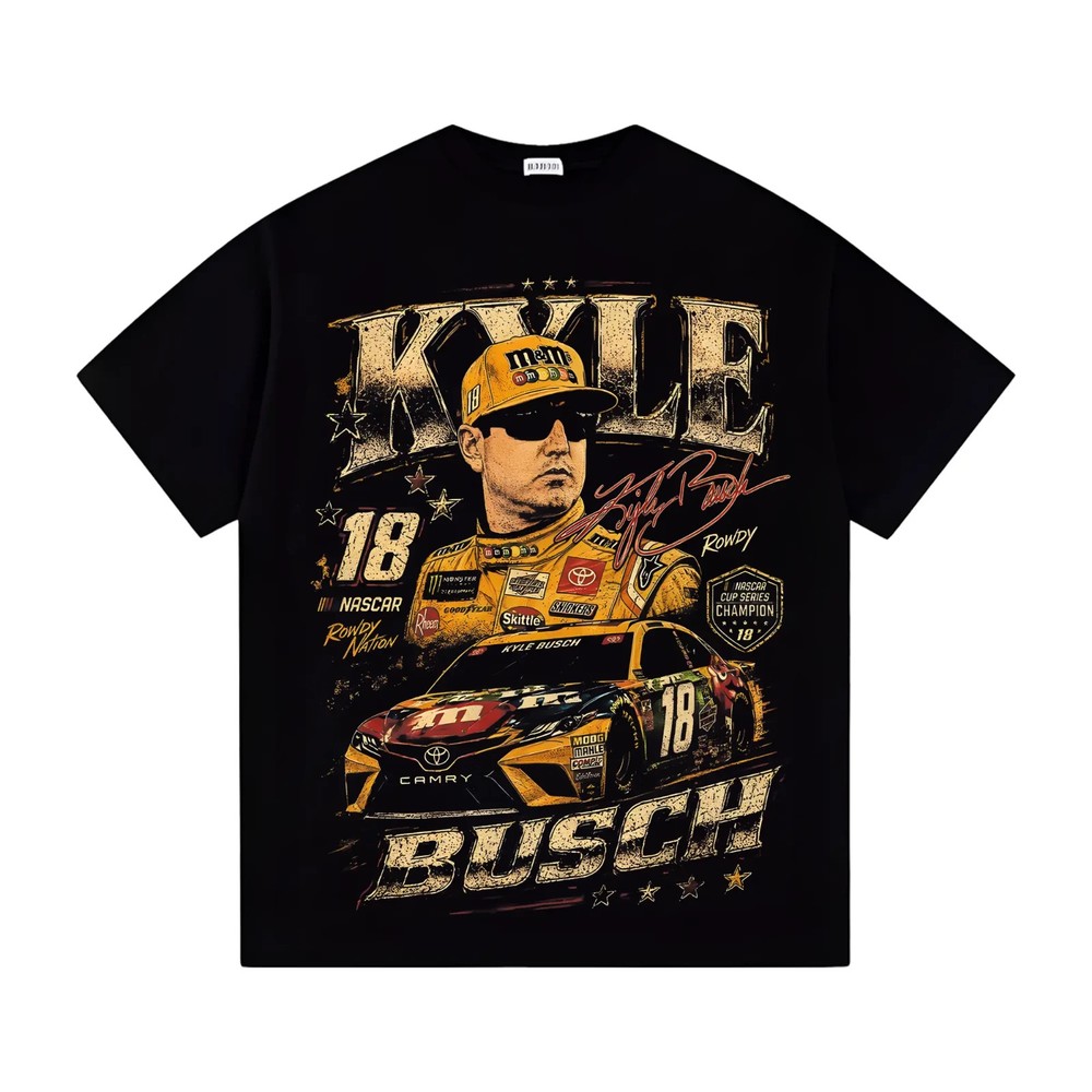Kyle Busch RIP Gone Too Soon T-Shirt, Vintage NASCAR Racing Graphic Tee
