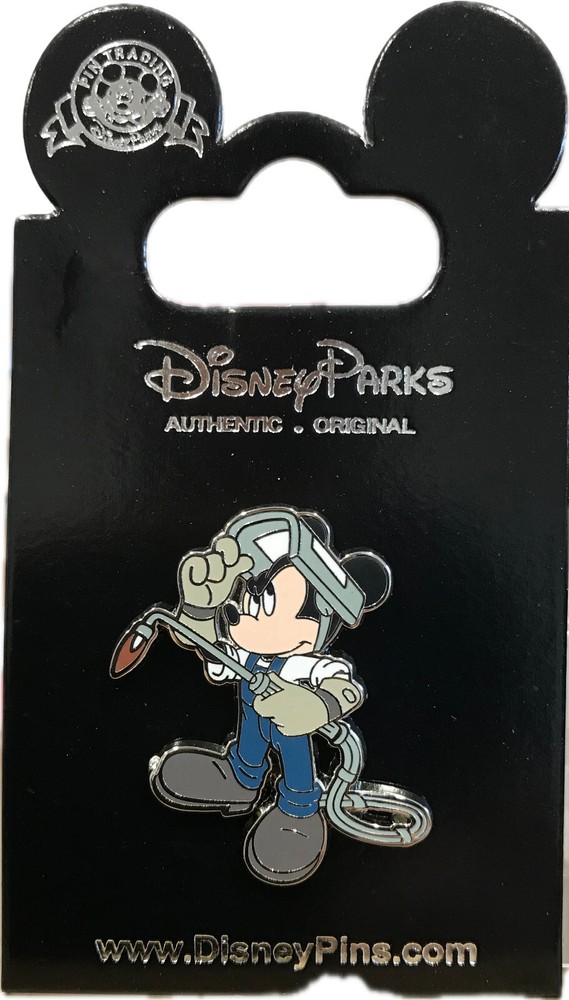Disneyland Mickey Mouse Welder Worker Collectible Trading Pin