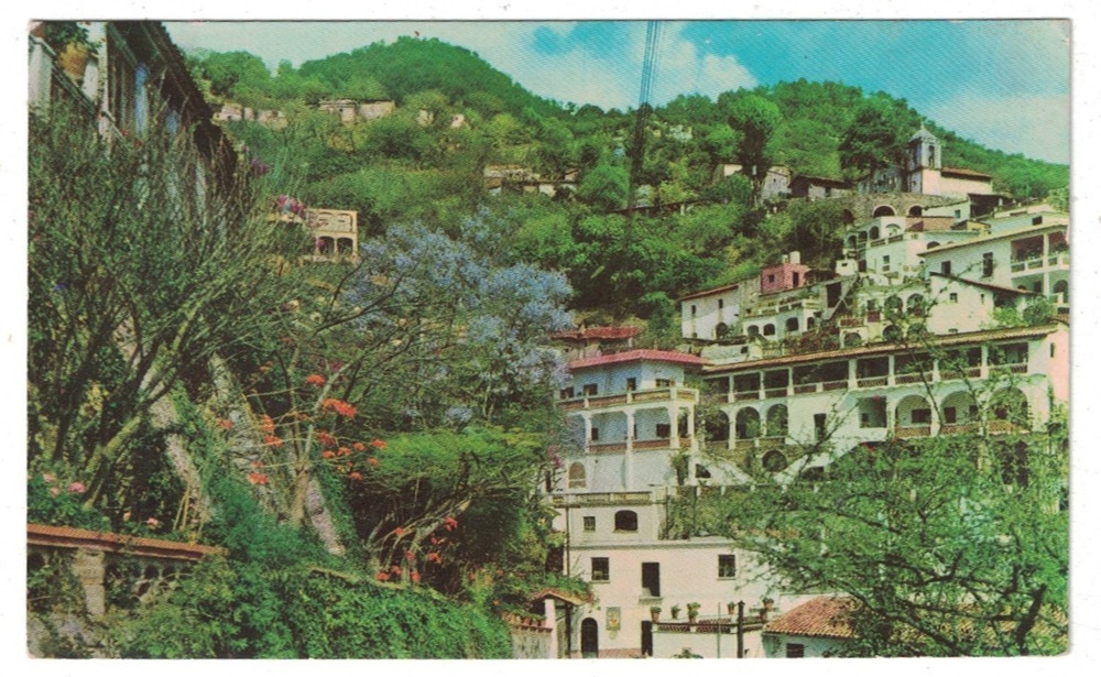 Vintage 1960'S Desde Hotel Victoria Taxco Gro. Mexico Postcard