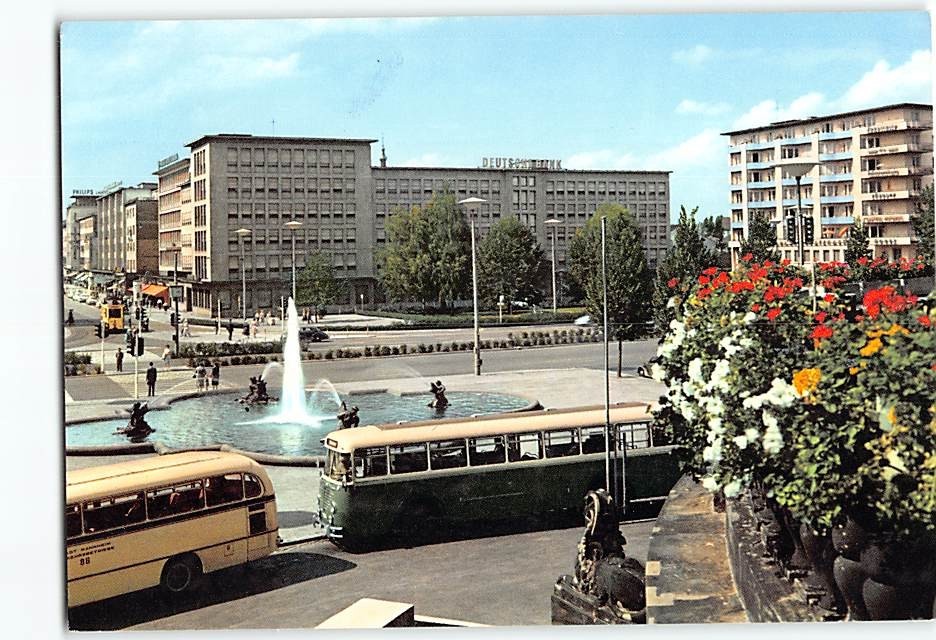 Postcard Friedrichsplatz Mannheim Germany