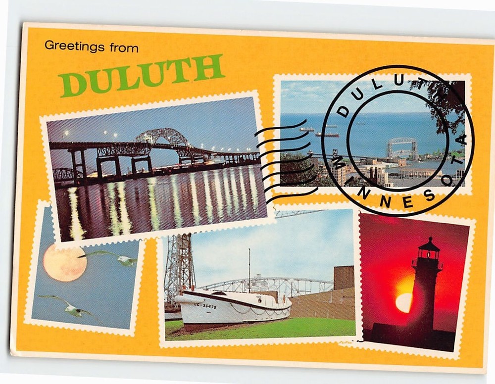 Postcard Greetings from Duluth Minnesota USA