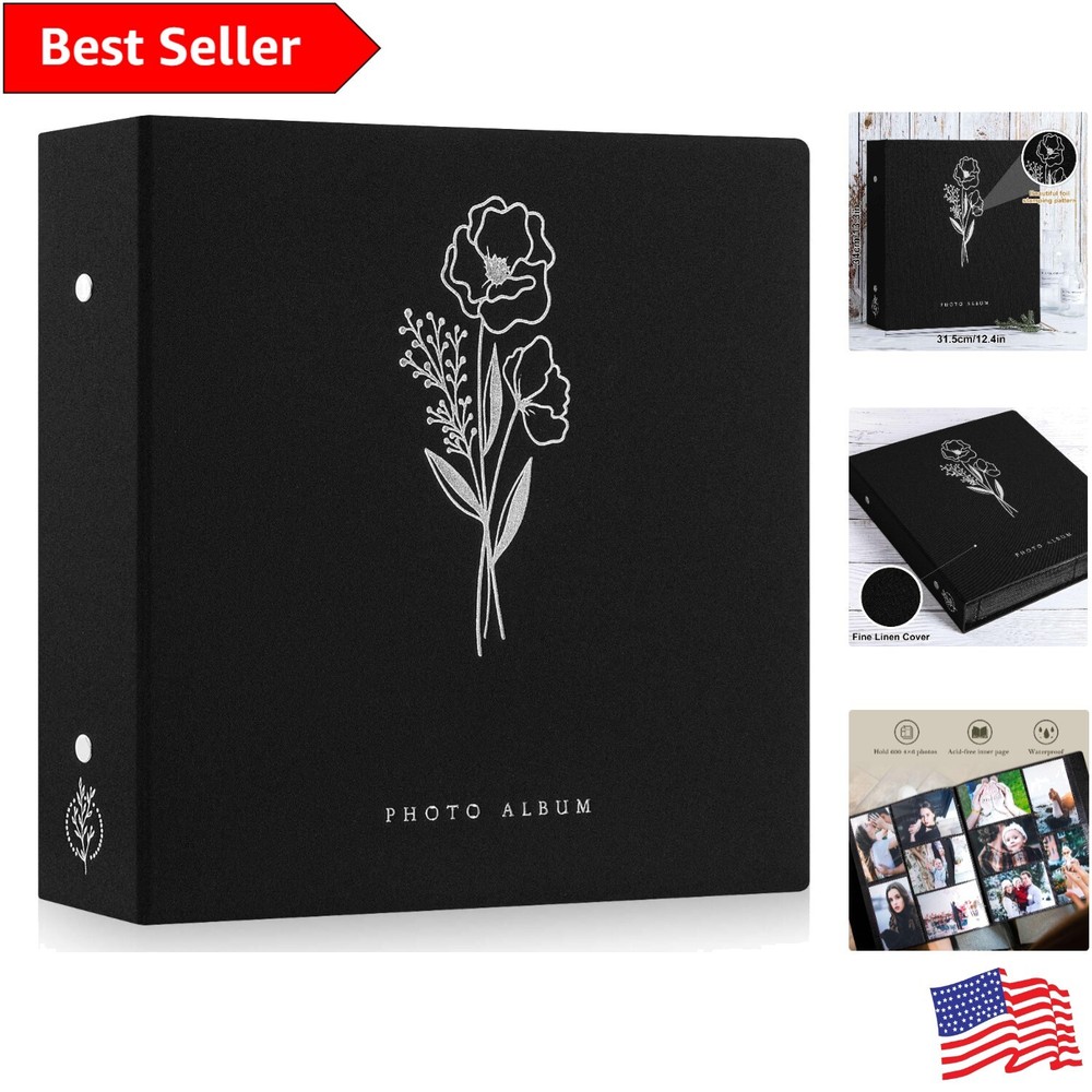 Extra Large 4x6 Photo Album - Acid-Free, Dustproof, 600 Pockets for Memories-image
