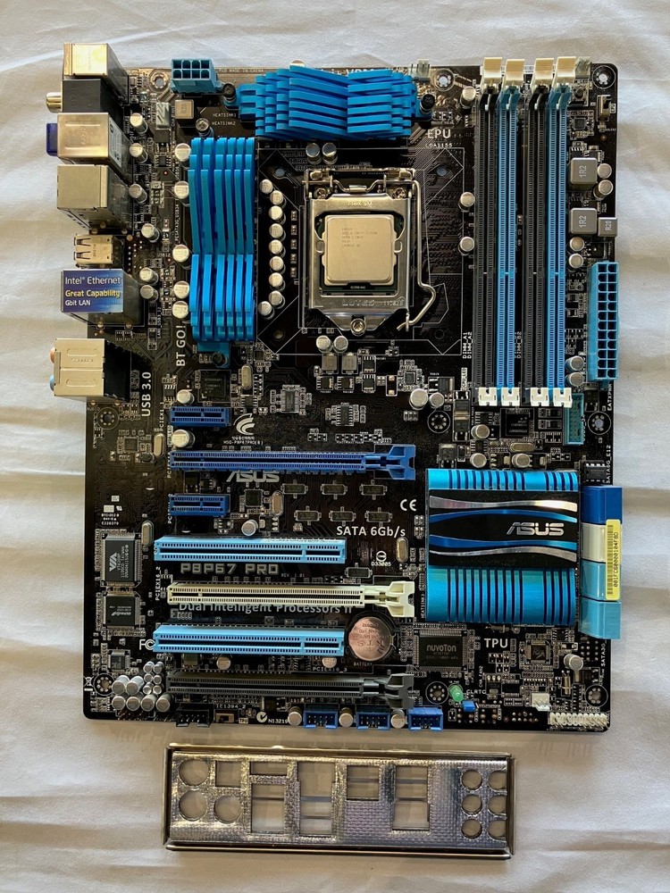 Asus P8P67 PRO ATX Motherboard and Intel Core i5-2500k w/ I/O