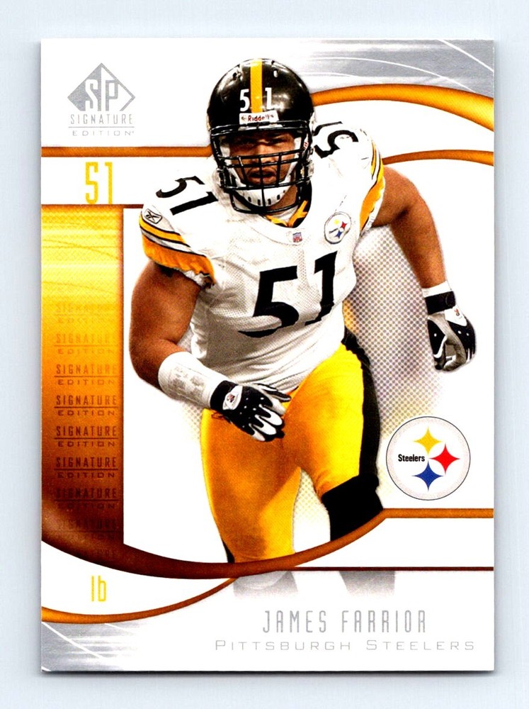 #55 2009 SP Signature = James Farrior Steelers