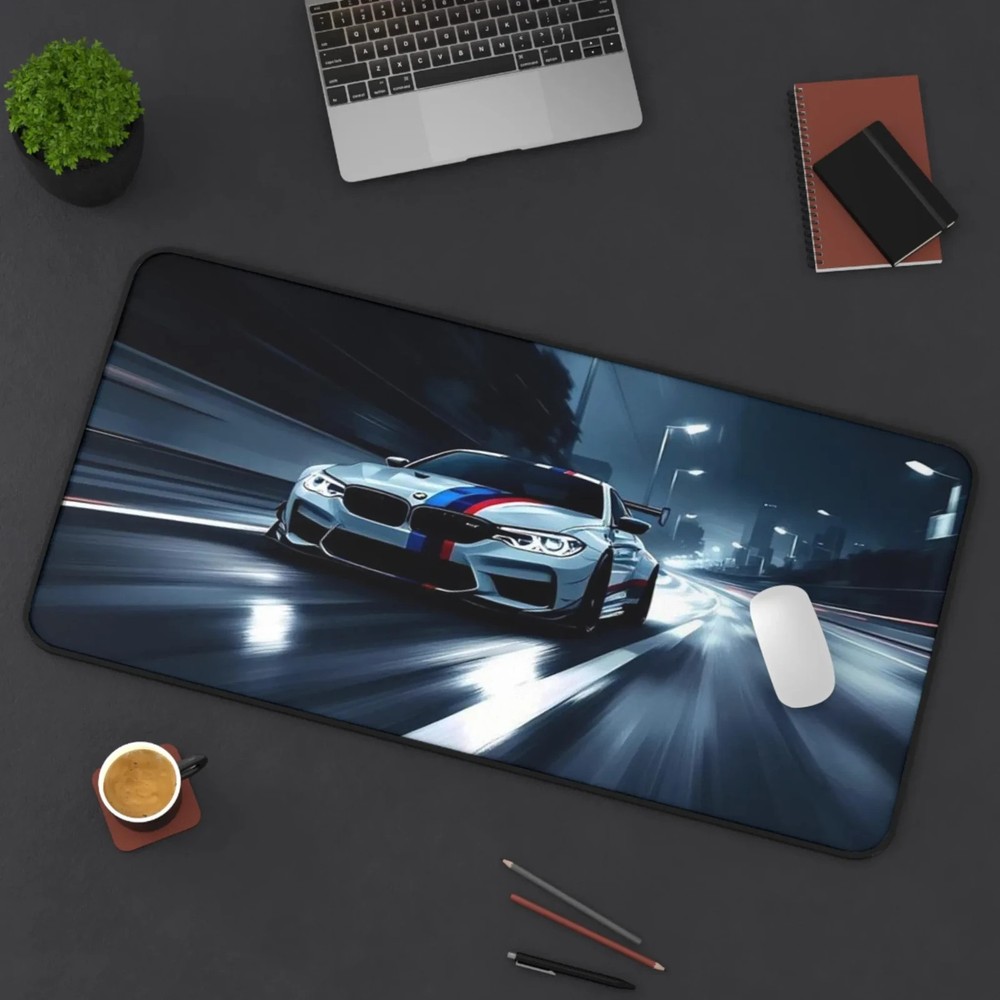 BMW, Large Mousepad, Gaming Desk Mat Art