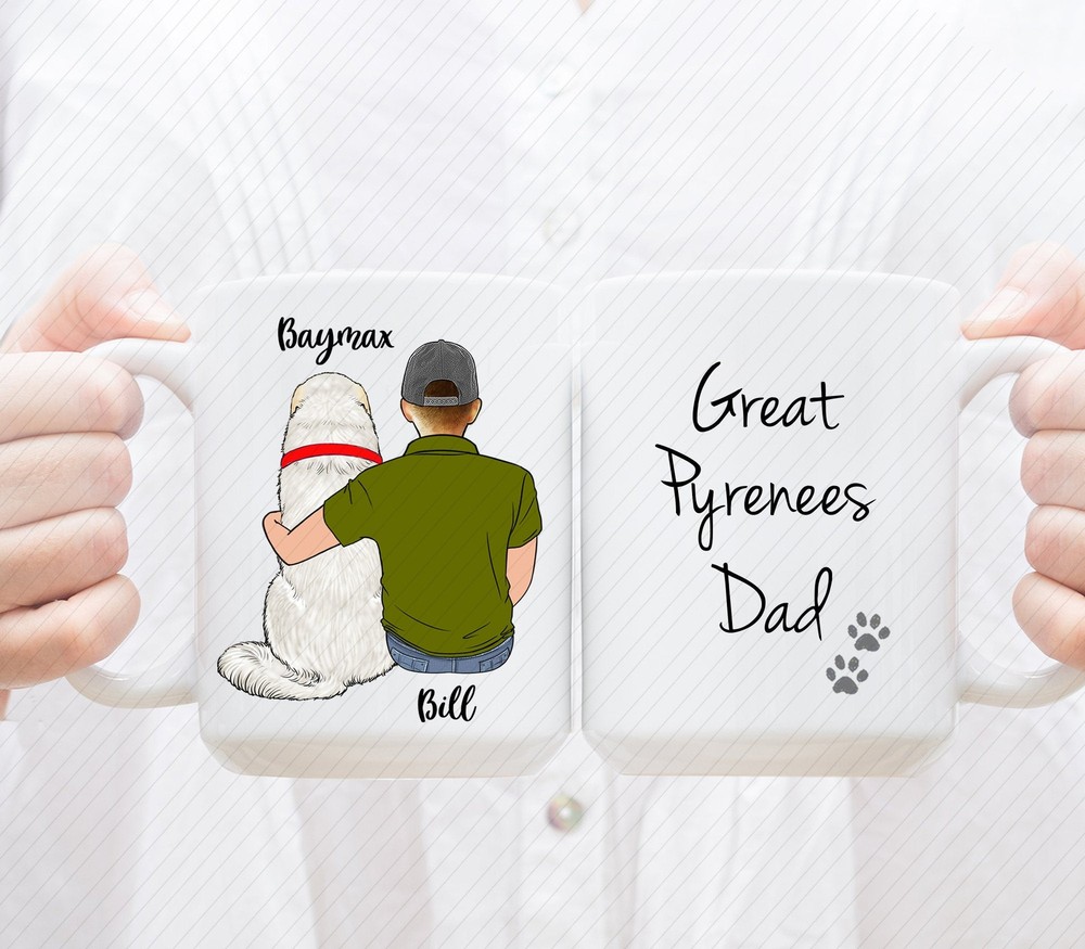 Custom Great Pyrenees Mug  Great Pyrenees Mom Mug Great Pyrenees Dad Mug Great