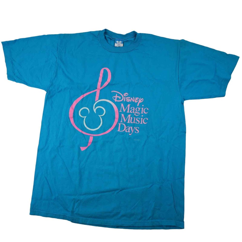 Vintage Disney Magic Music Days Mens XL Graphic T Shirt Blue