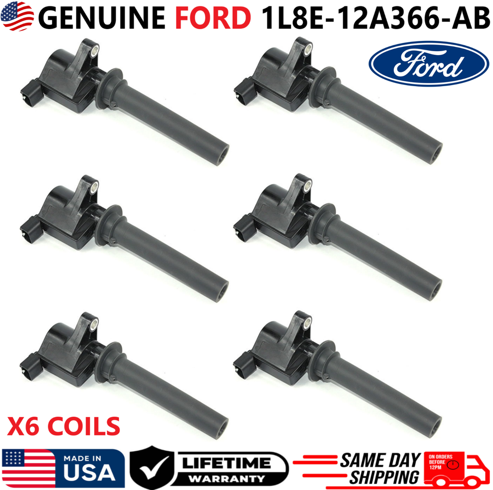 GENUINE FORD Ignition Coils For 2000-2008 Ford & Mercury 3.0L V6, 1L8E-12A366-AB