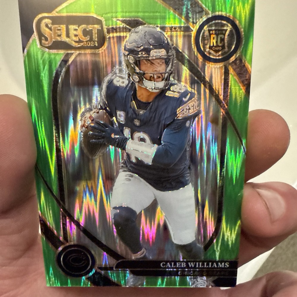 Panini Select Caleb Williams Rookie Card GREEN 🔥🔥🔥🔥 JUST PULLED /499