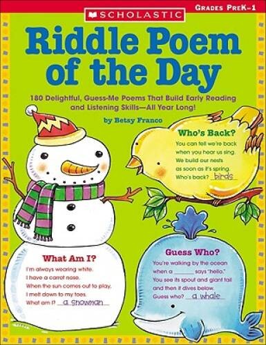 Riddle Poem Of The Day: 180 Guess-me Poems To Build Phonemic Awareness - GOOD