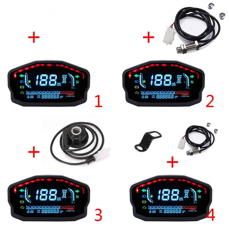 Motorbike External Speedometer Water with Digtal Display Screen