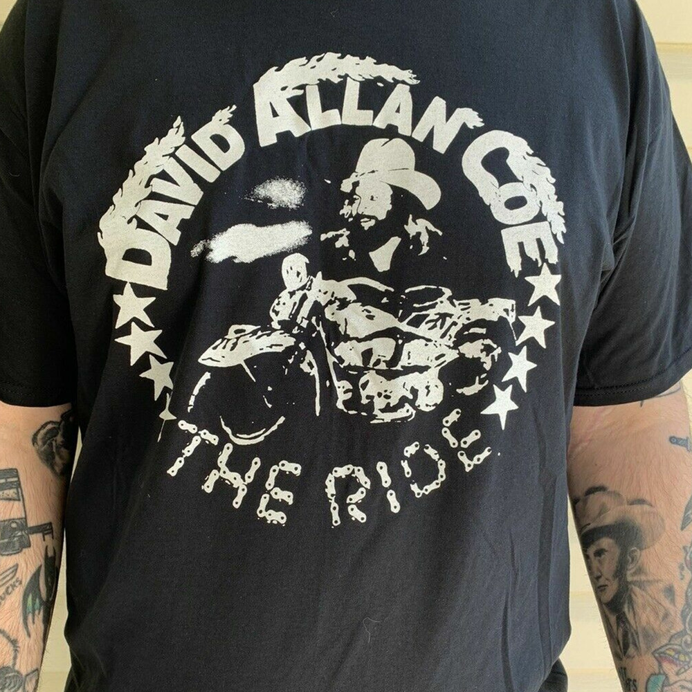David Allan Coe The Ride T-shirt Black Short sleeve All Sizes S To 5XL