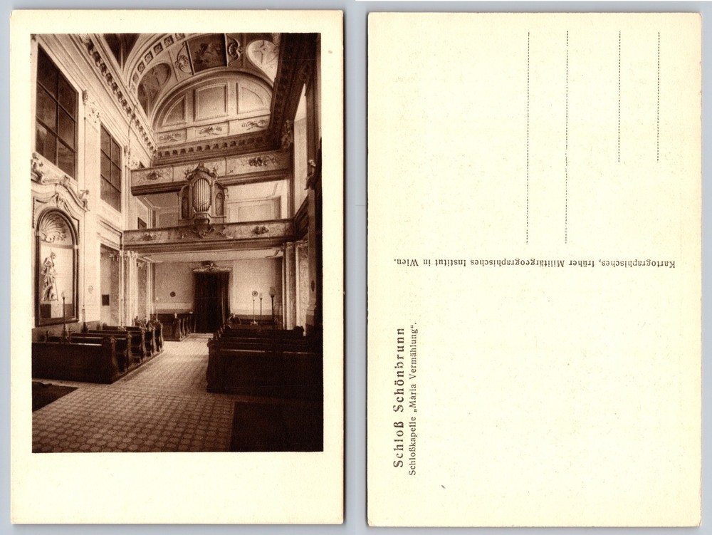 Schloss Schoenbrunn Interior Vienna Austria Postcard