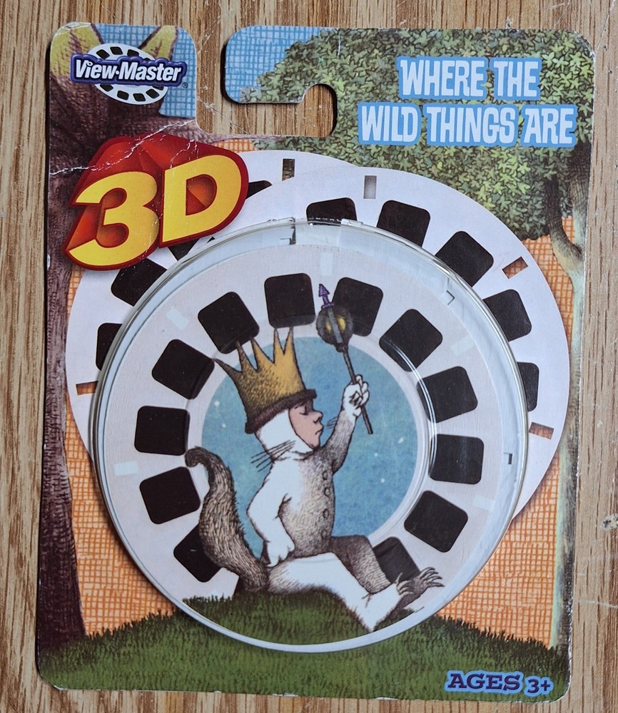 Where The Wild Things Are 3D View-Master 3 Reel Packet NEW SEALED - see pics