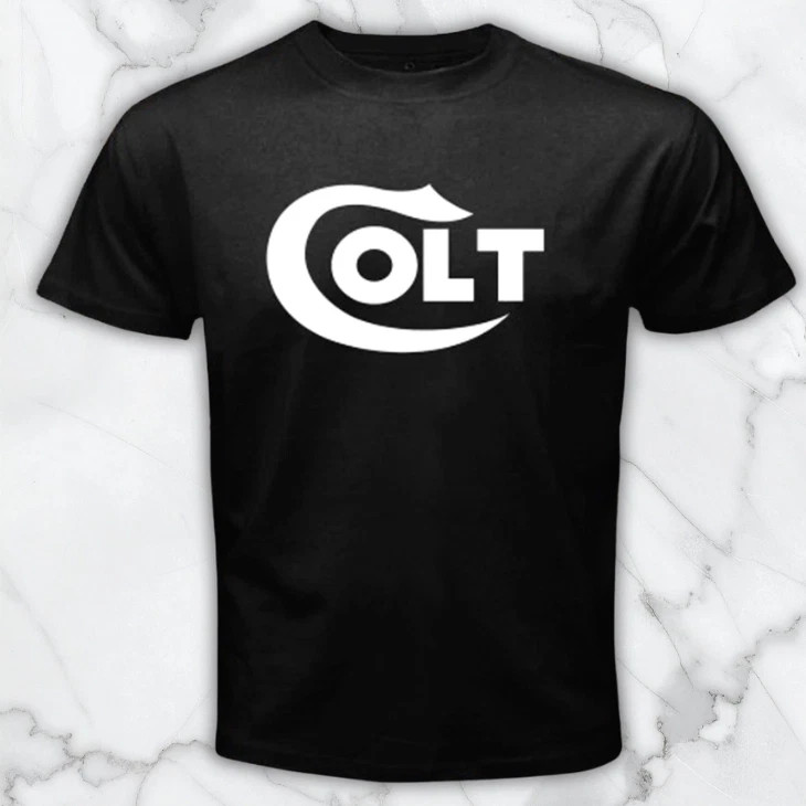 COLT Firearms Guns Men's Black Graphic T Shirt Freeships