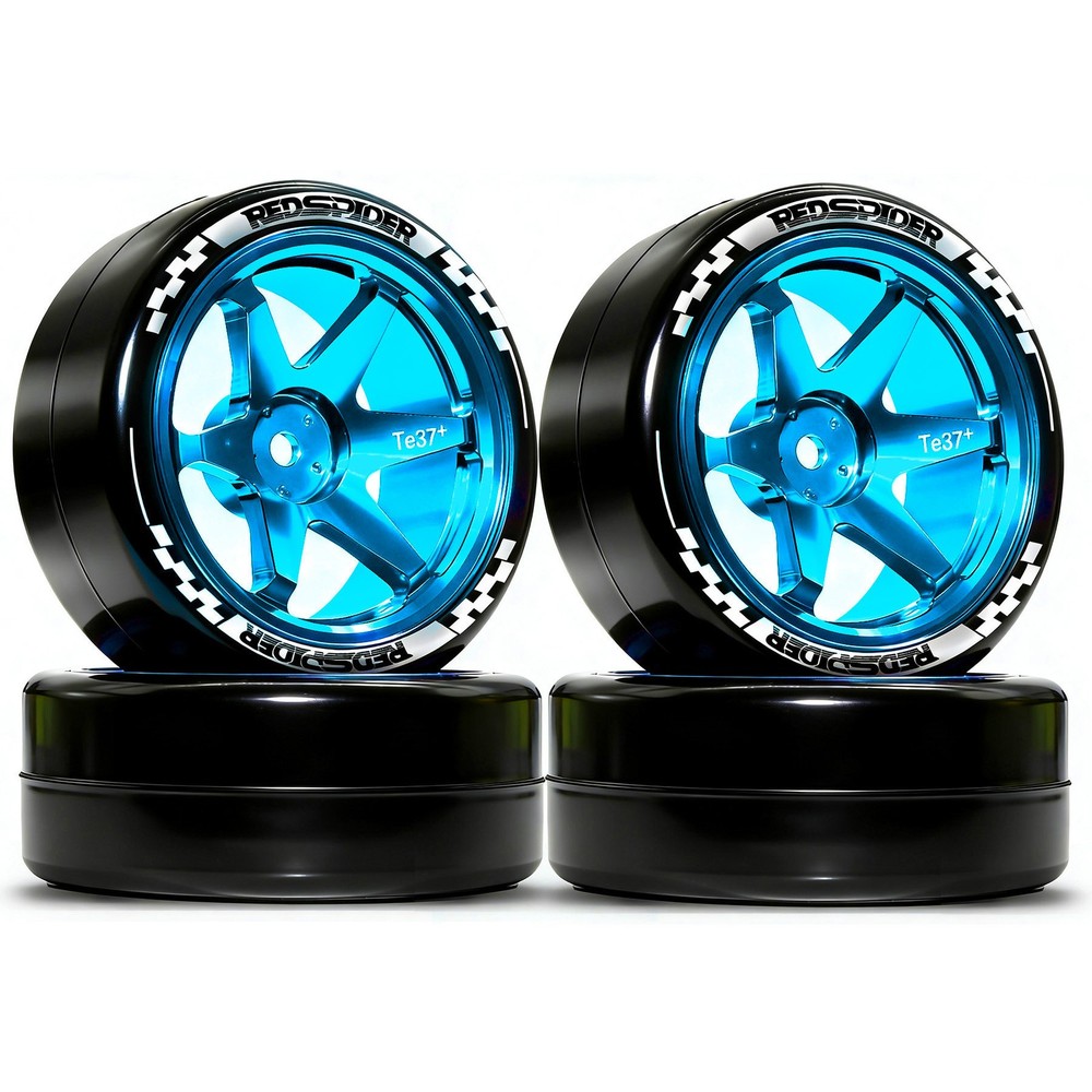 1/10 Rc Drift Car Wheels & Tires Set For Tamiya tt01 tt02 Hpi Rs4 Traxxas 4tec