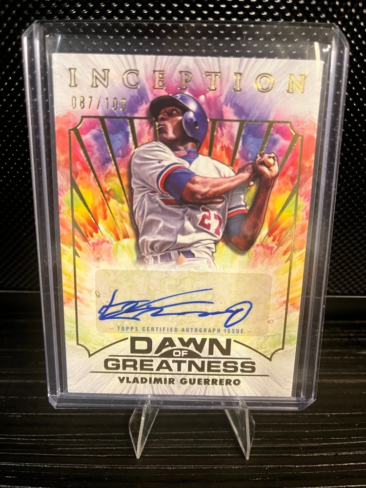 2025 Topps Inception Vladimir Guerrero Auto Dawn Of Greatness /100 Expos DOGA-VG